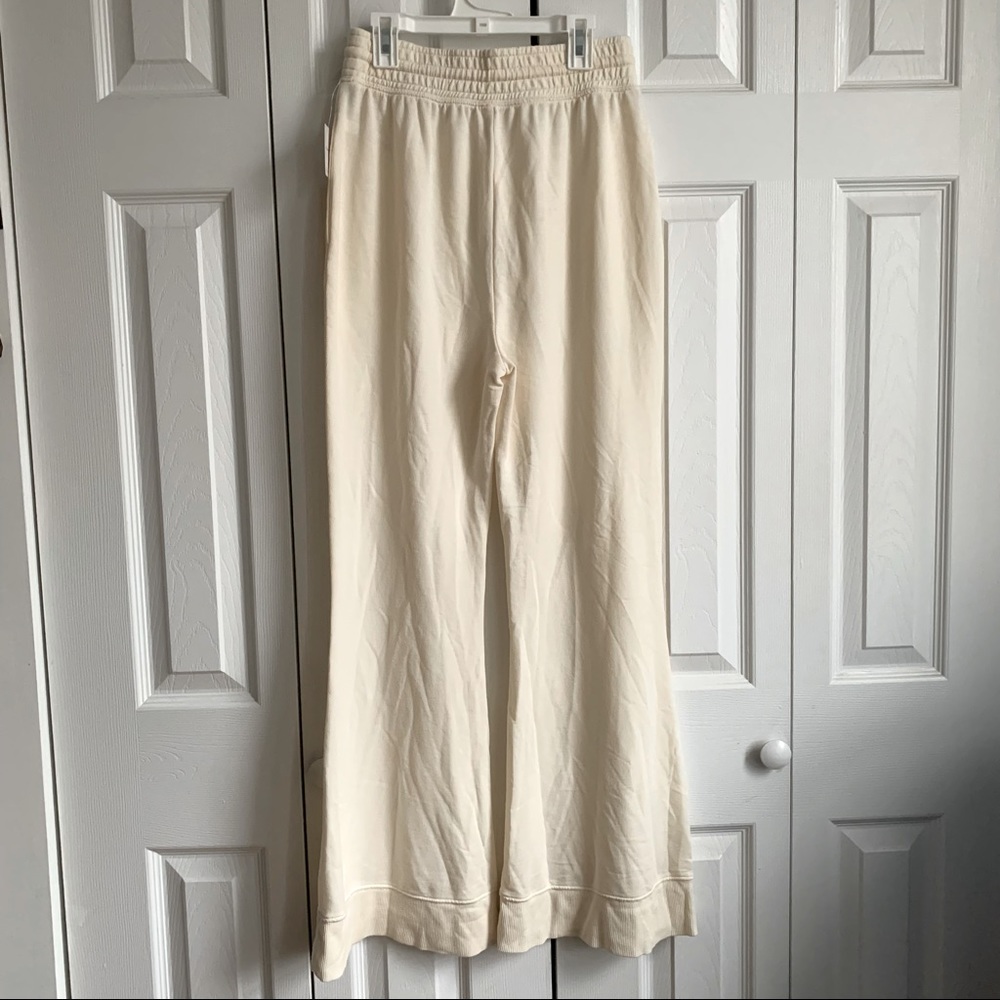 Free People Cozy Cool Lounge Wide Leg Pants Ivory - Picture 13 of 14